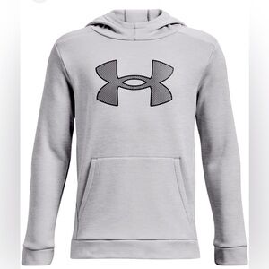 NEW Under Armour Boys Armour fleece Big Logo Hoodie NWOT